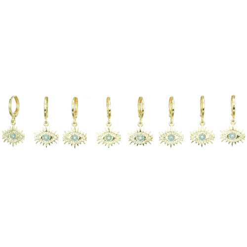 Evil Eye Wrap Earrings